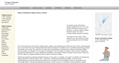 Desktop Screenshot of kauaicommunitycollege.org